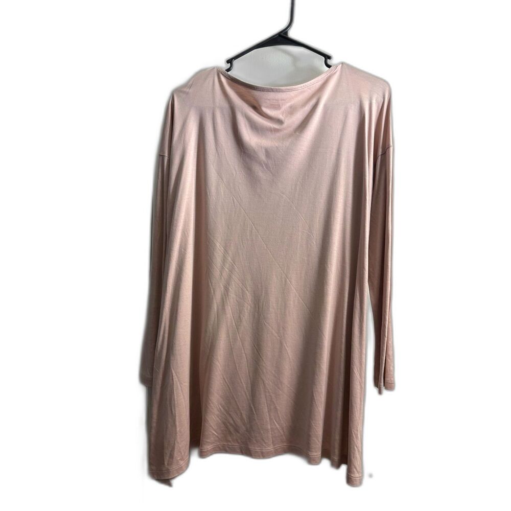 Women's Eileen Fisher Tencel Jersey Long Sleeve Tunic Size PL - Picture 2 of 4